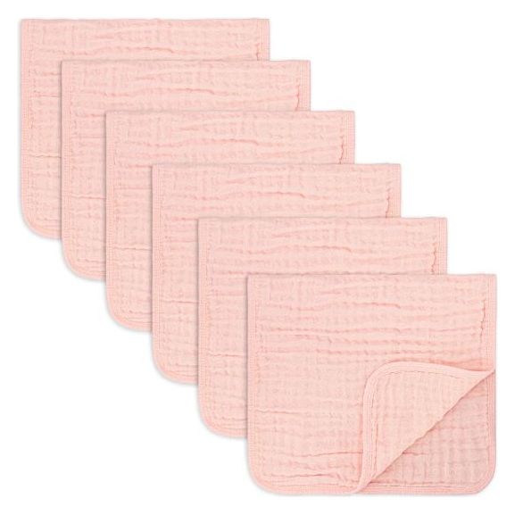 Muslin Burp Cloths- Pack of 6 - Kid's Stuff Superstore
