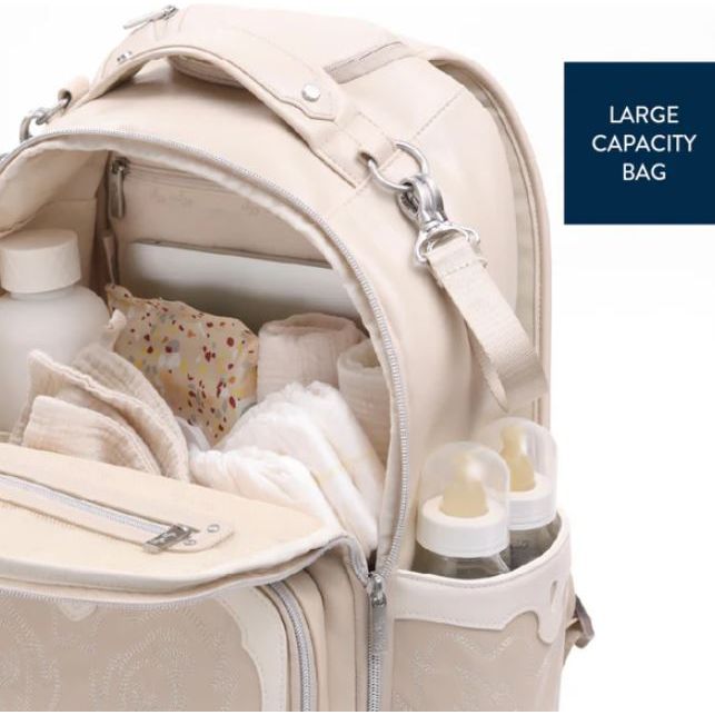 Itzy Ritzy Diaper Bag Backpack Plus - Oat - Kid's Stuff Superstore