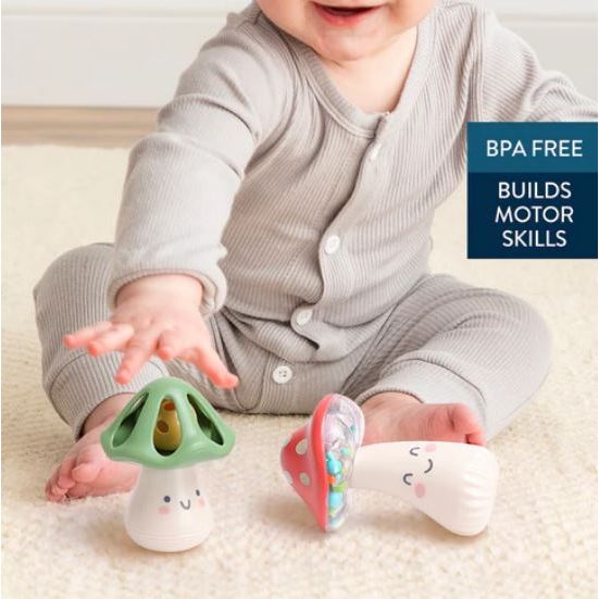 Itzy Ritzy Mini Maracas - Mushrooms - Kid's Stuff Superstore