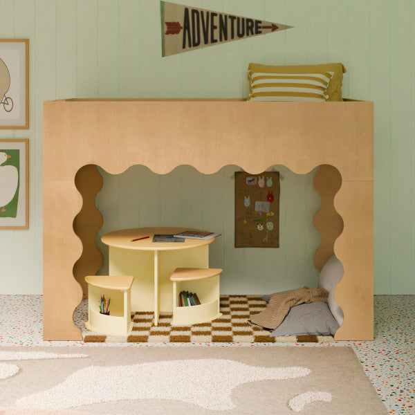 Babyletto Lido Wave Low Loft Twin Bed - Kid's Stuff Superstore