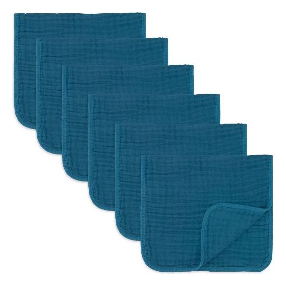 Muslin Burp Cloths- Pack of 6 - Kid's Stuff Superstore