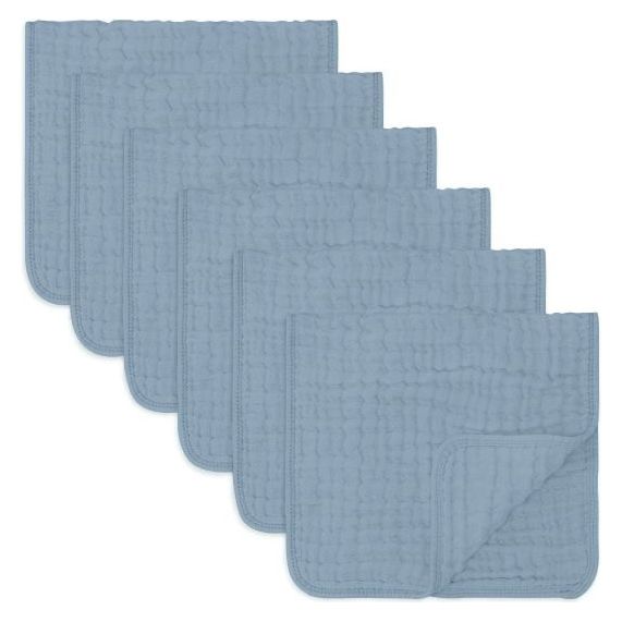 Muslin Burp Cloths- Pack of 6 - Kid's Stuff Superstore
