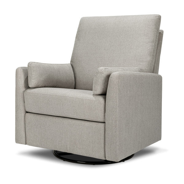 DaVinci Ethan Swivel Recliner - Performance Grey Linen - Kid's Stuff Superstore
