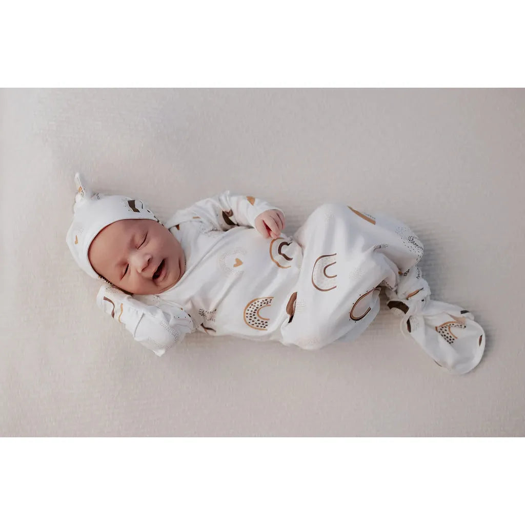 Three Little Tots Knotted Gown + Hat - Kid's Stuff Superstore