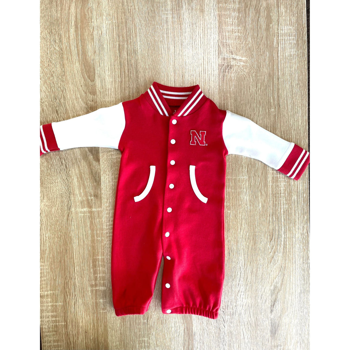 Husker Convertible Romper- Red - Kid's Stuff Superstore