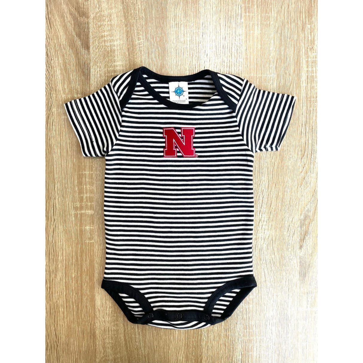 Husker Bodysuit- Black Stripes - Kid's Stuff Superstore