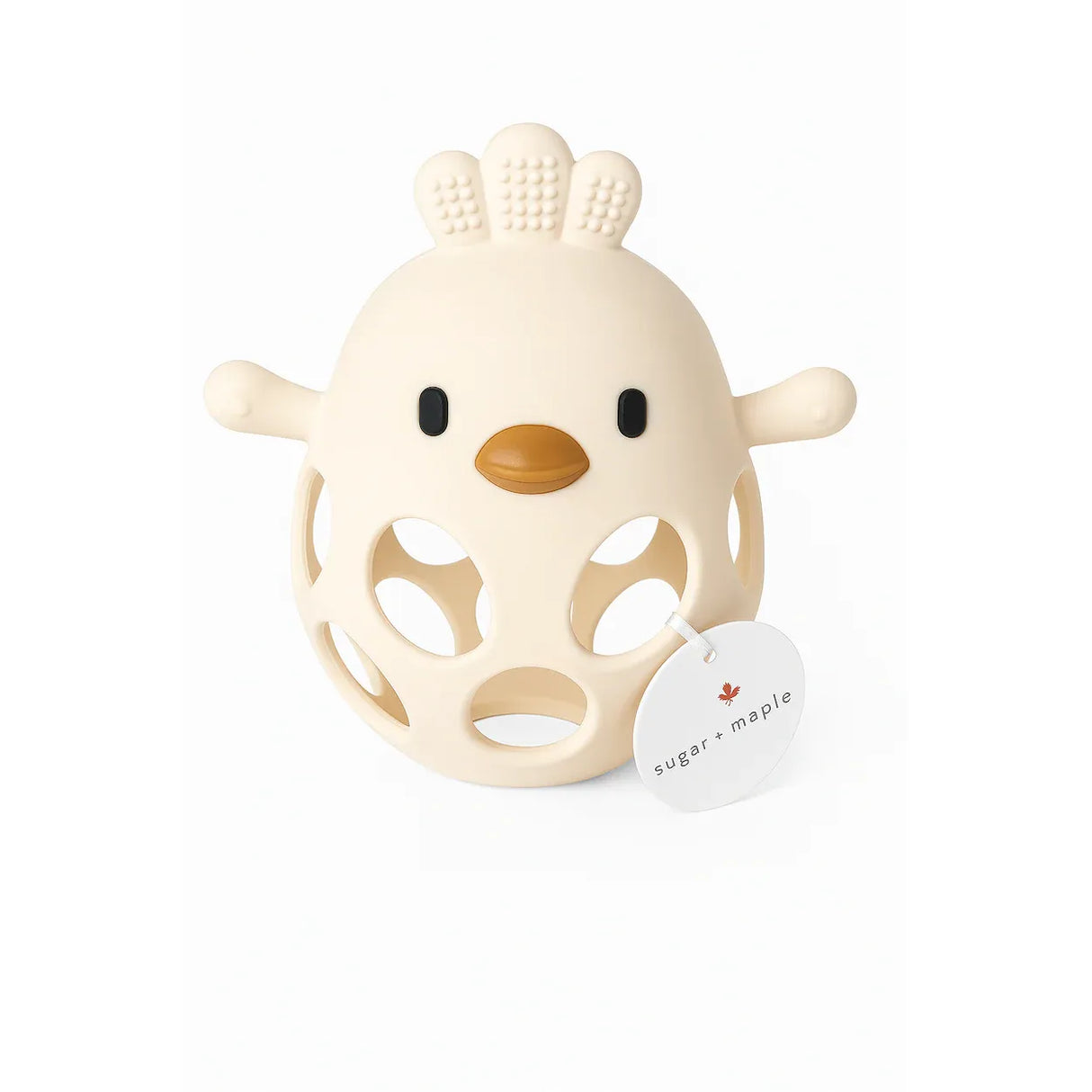 Sugar + Maple Silicone Squishable Teether