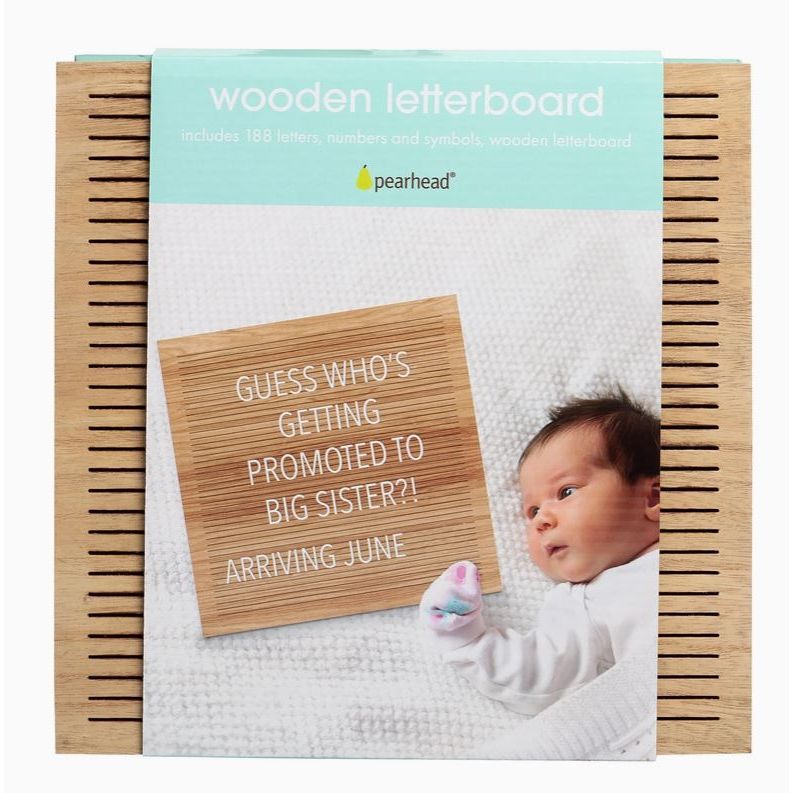 Pearhead Natural Wood Letterboard