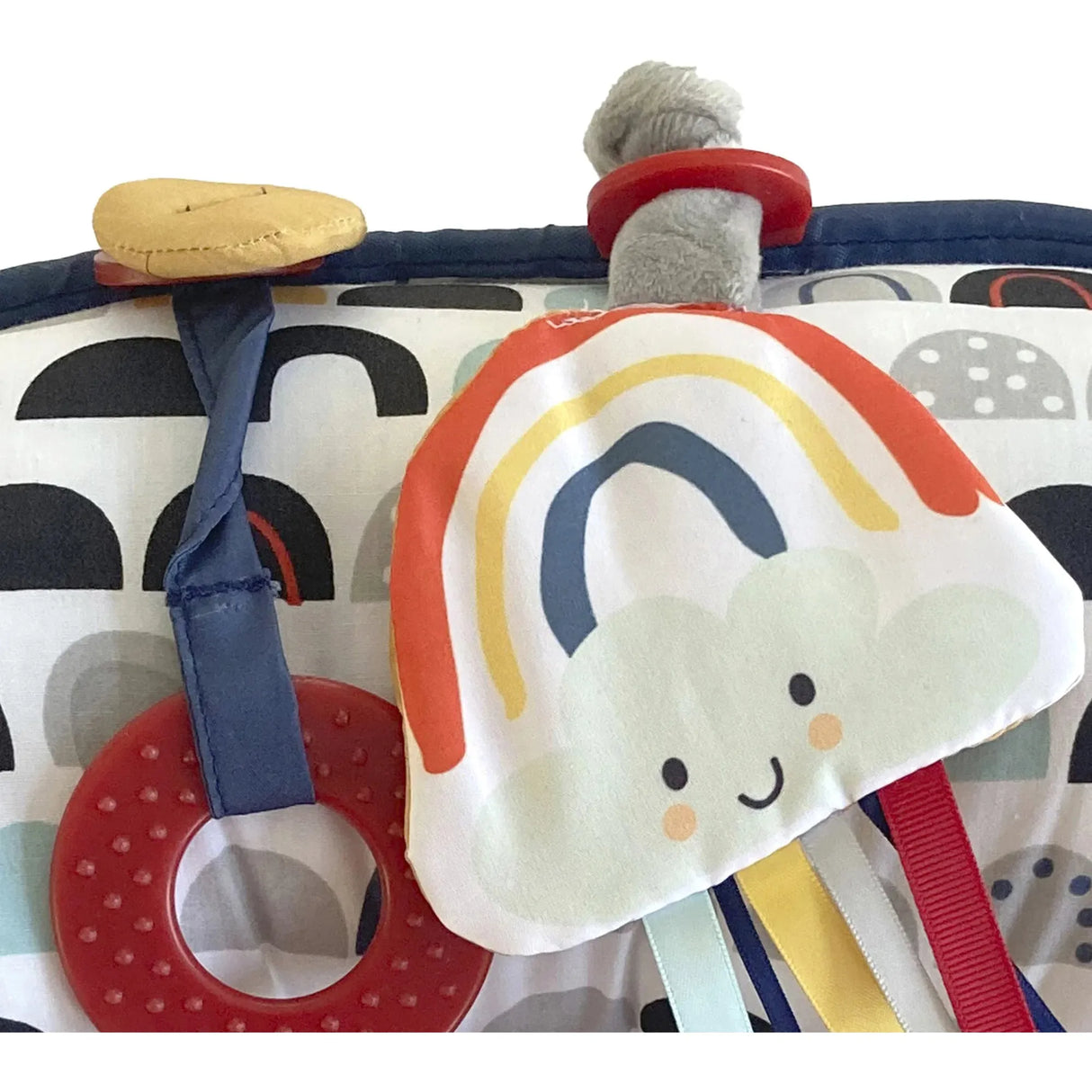 Boppy Tummy Time Prop - Black/White Rainbow - Kid's Stuff Superstore