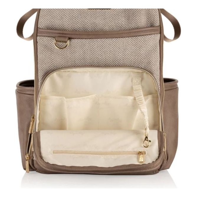 Itzy Ritzy Diaper Bag Backpack Plus - Vanilla Latte - Kid's Stuff Superstore