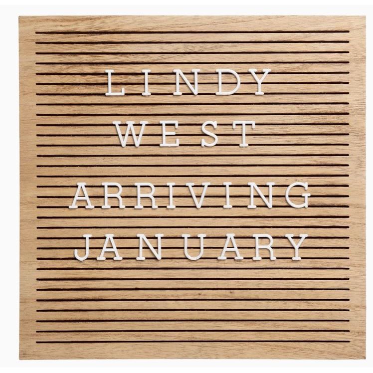 Pearhead Natural Wood Letterboard
