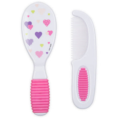 Nuby Baby's First Comb & Brush - Hearts - Kid's Stuff Superstore