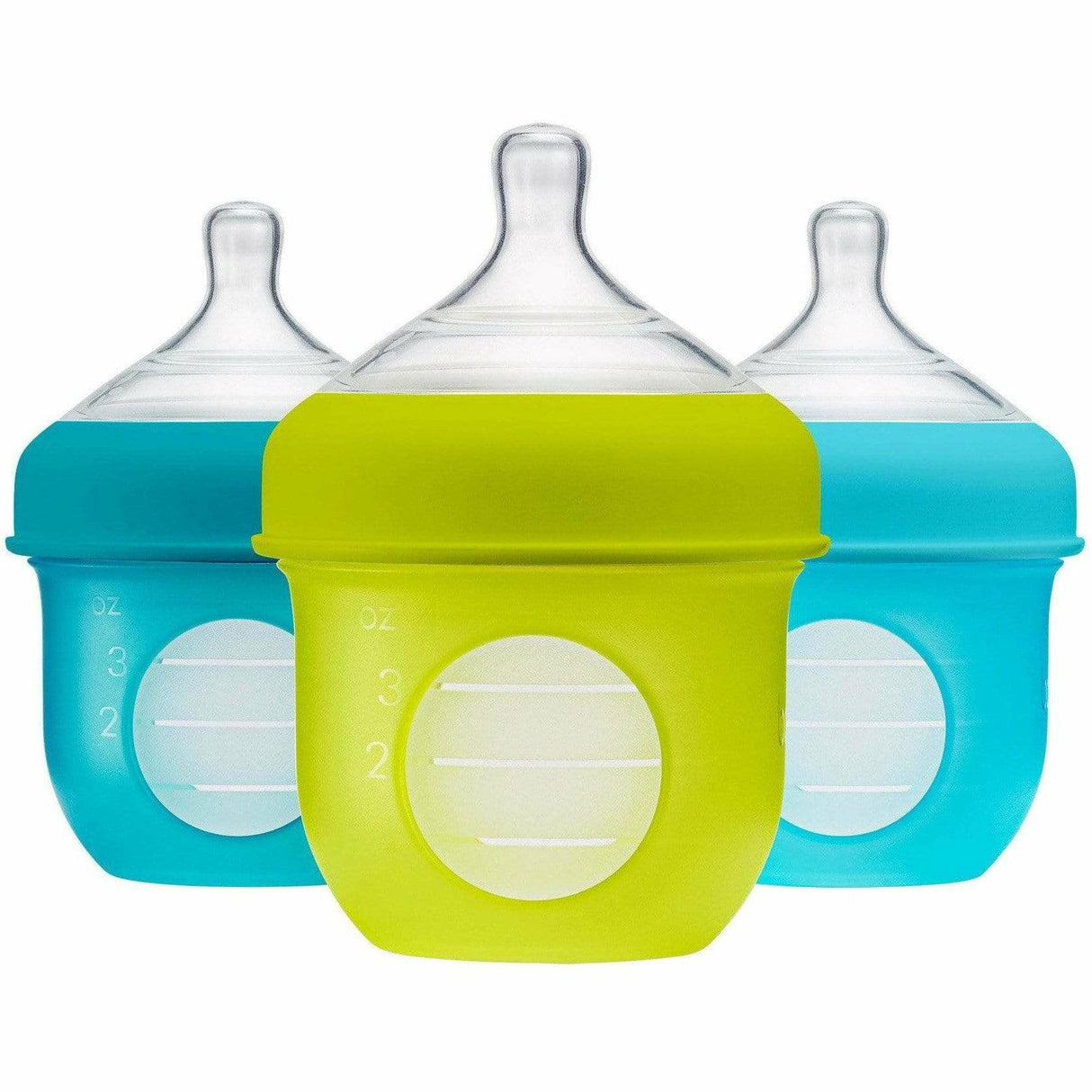 Boon Nursh 4 oz. Silicone Bottle - Blue - Kid's Stuff Superstore