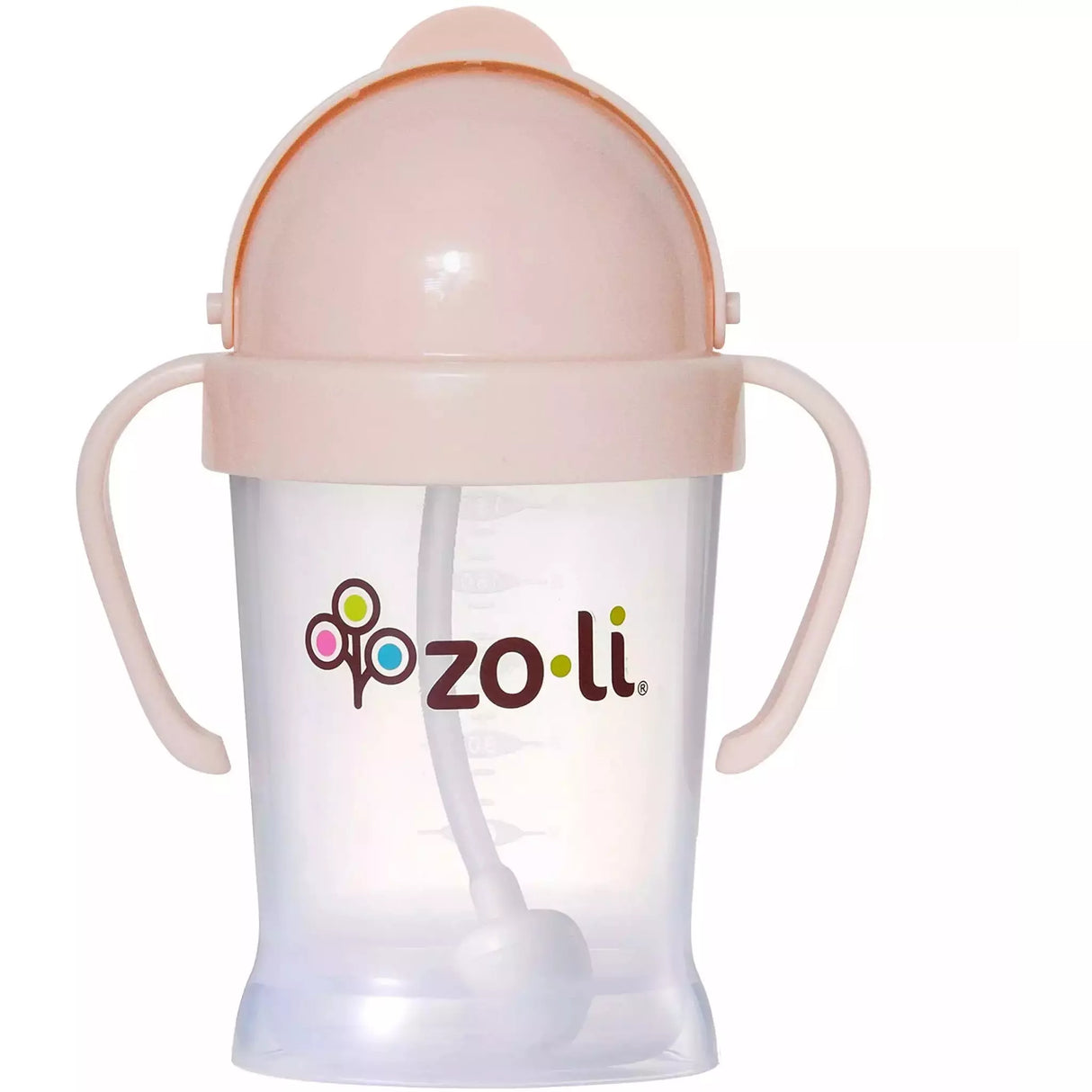 Zoli Bot Weighted Straw Sippy Cup - Blush - Kid's Stuff Superstore