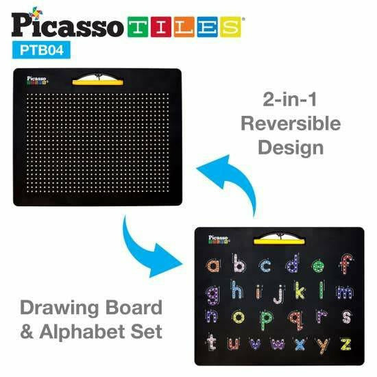 PicassoTiles Large Double-Sided Magnetic Drawing Board - Kid's Stuff Superstore