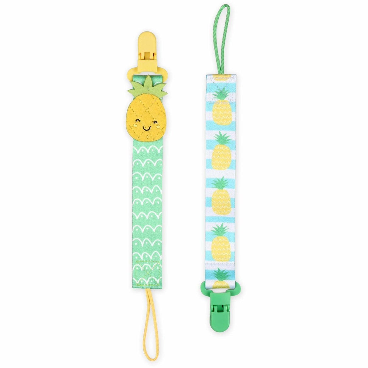 2 Piece Pacifier Holder Set - Pineapple - Kid's Stuff Superstore