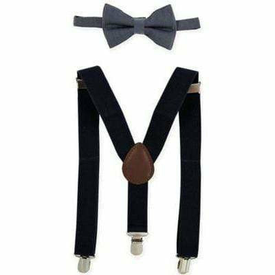 Bow Tie & Suspender - Navy - Kid's Stuff Superstore