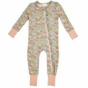 Zipper Footie - Floating Floral - Kid's Stuff Superstore