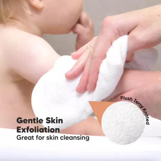 KeaBabies Deluxe Bamboo Washcloths - Grey - Kid's Stuff Superstore