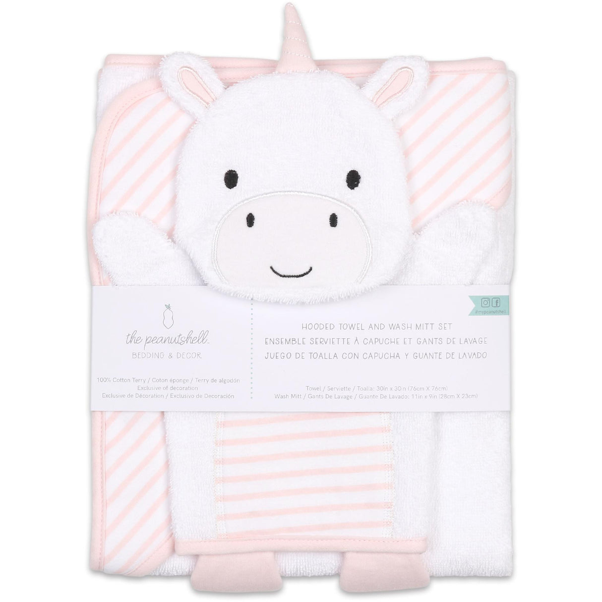 Hooded Towel & Wash Mitt - Unicorn - Kid's Stuff Superstore