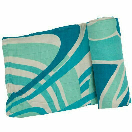 Angel Dear Bamboo Swaddle - Blue Wave - Kid's Stuff Superstore