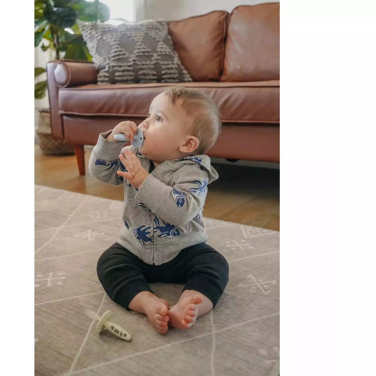 Zoli Chubby Gummy Teethers - Lilac & Ash Grey - Kid's Stuff Superstore