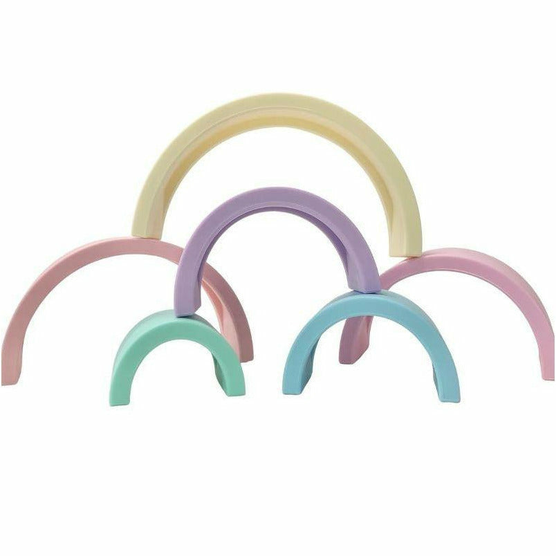 Silicone Rainbow Stacker - Mini Pastel - Kid's Stuff Superstore