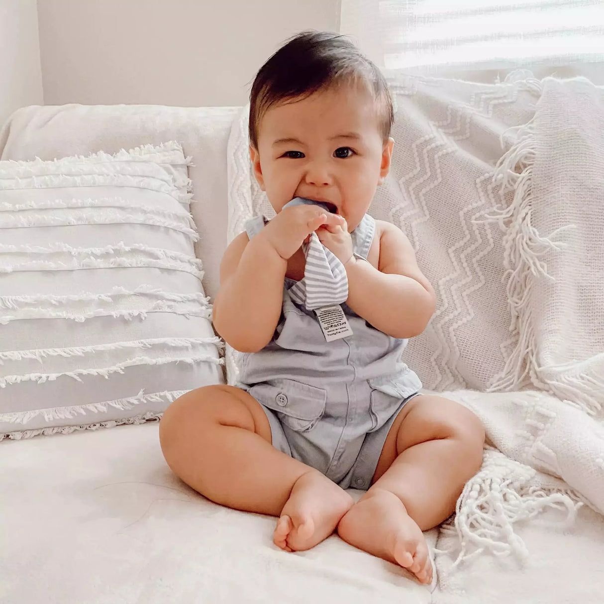 Tasty Tie Teether - Seersucker - Kid's Stuff Superstore