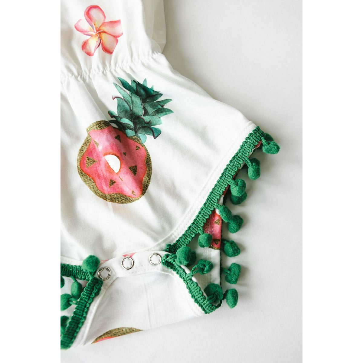 Mila & Rose Pom Pom Romper - Aloha Pineapple - Kid's Stuff Superstore
