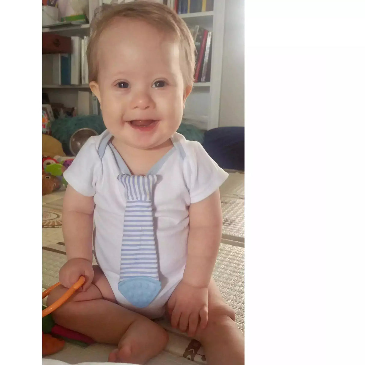 Tasty Tie Teether - Seersucker - Kid's Stuff Superstore