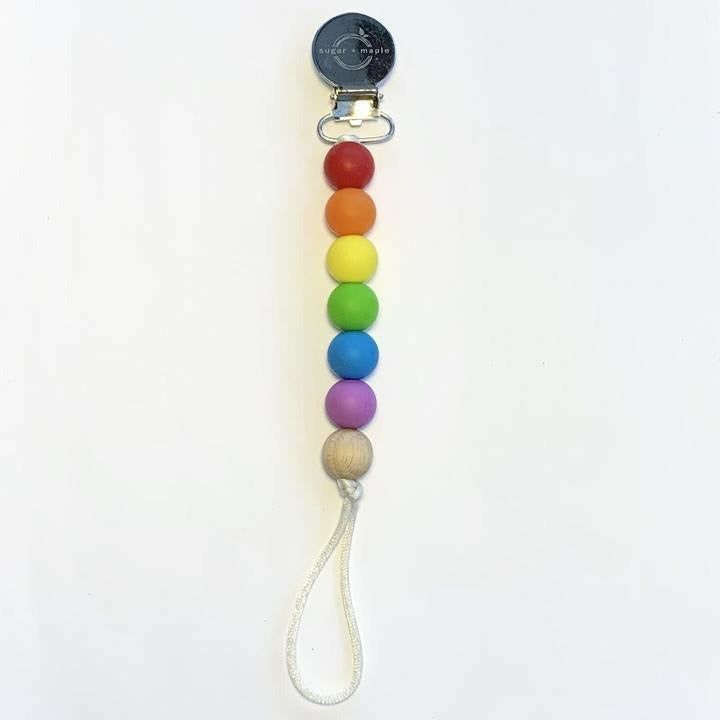 Sugar + Maple Pacifier Clip + Teether - Kid's Stuff Superstore