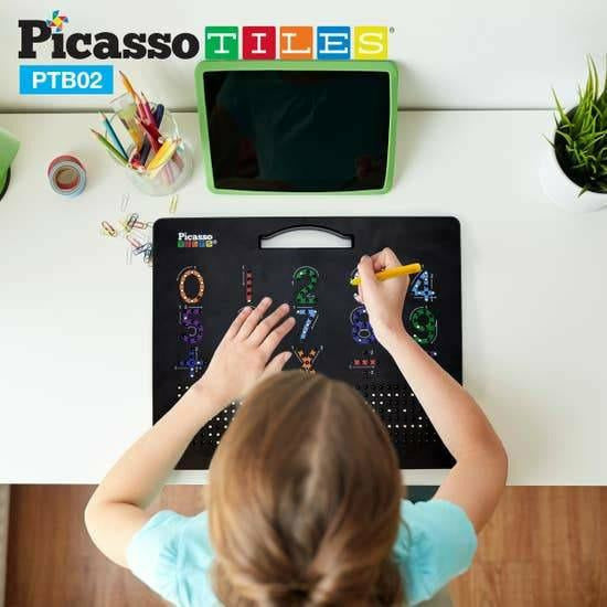 PicassoTiles Double Sided 12"x10" Magnetic Drawing Board - Kid's Stuff Superstore