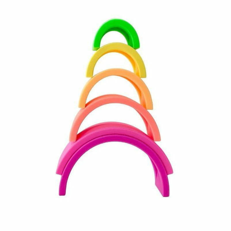 Silicone Rainbow Stacker - Mini Neon - Kid's Stuff Superstore