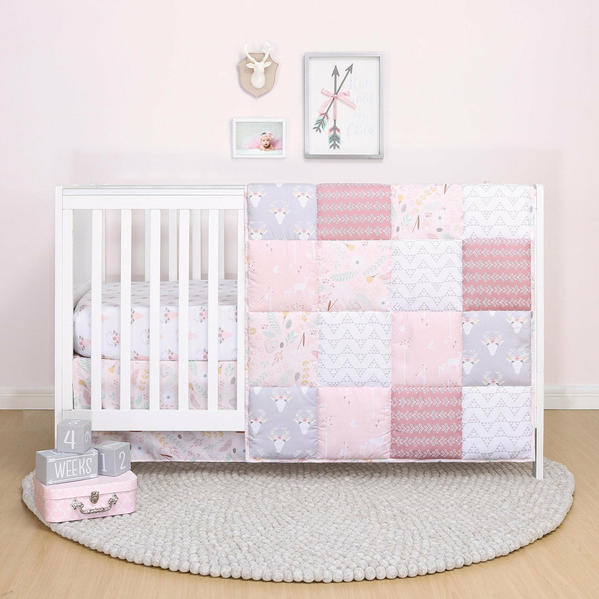 Meadow 3 Piece Crib Bedding Set - Kid's Stuff Superstore