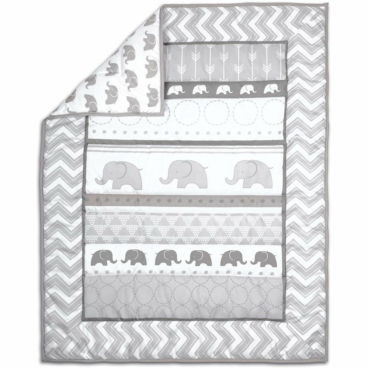 Elephant Walk 3 Piece Crib Bedding Set - Kid's Stuff Superstore