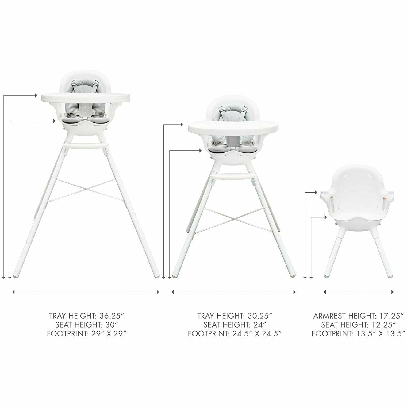 boon GRUB High Chair- White - Kid's Stuff Superstore
