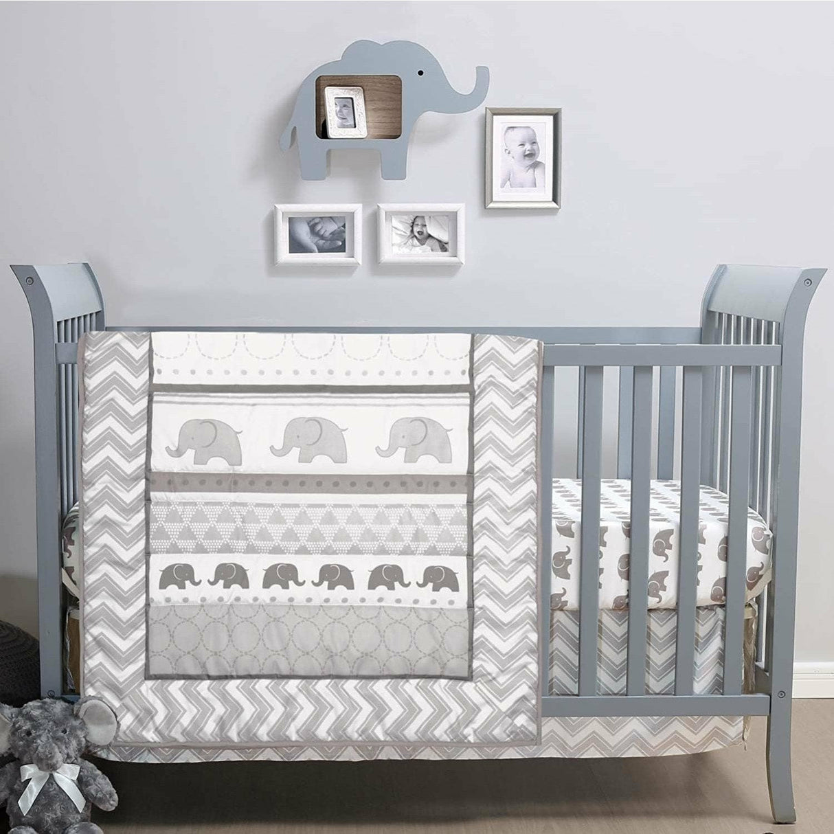 Elephant Walk 3 Piece Crib Bedding Set - Kid's Stuff Superstore