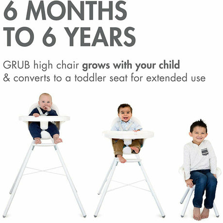 boon GRUB High Chair- White - Kid's Stuff Superstore