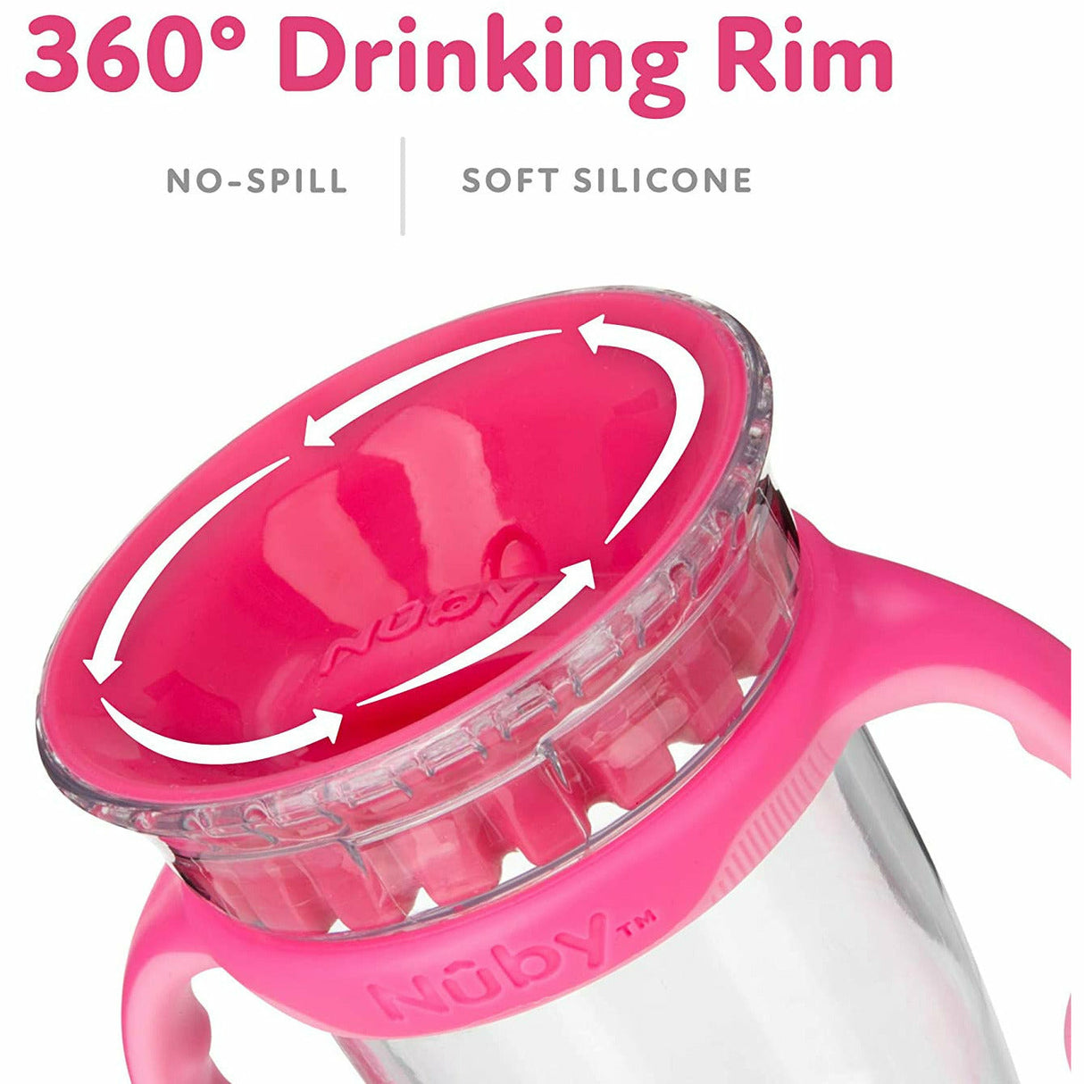 Nuby 360 Edge 2 Stage Drinking Rim Cup - 8 Oz - Kid's Stuff Superstore