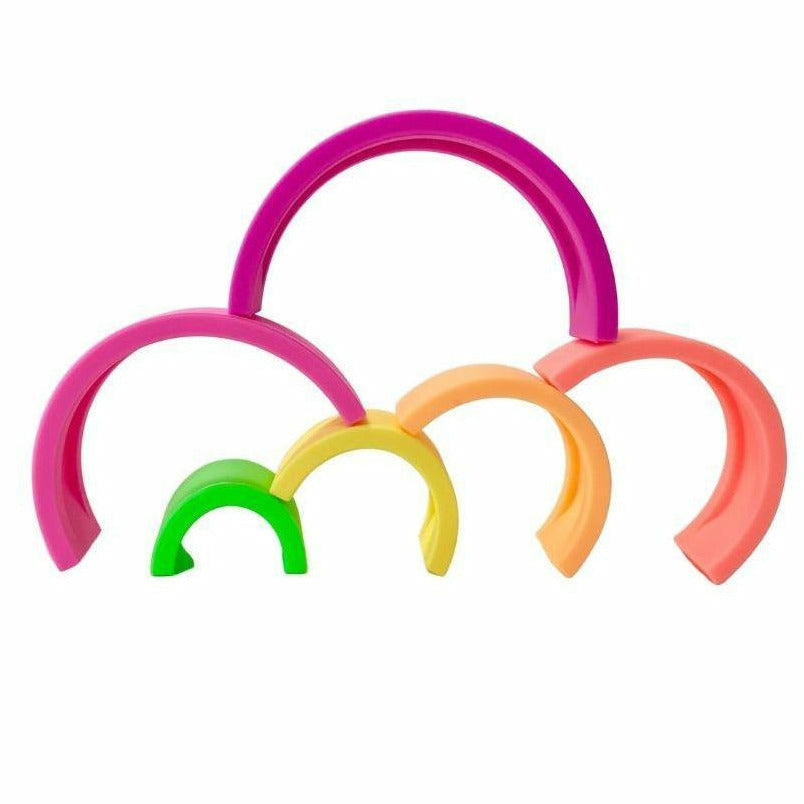 Silicone Rainbow Stacker - Mini Neon - Kid's Stuff Superstore