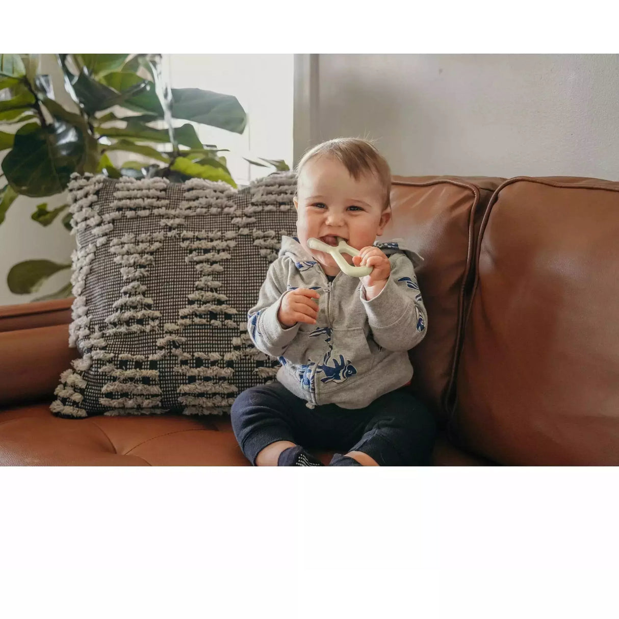 Zoli Bunny Teethers - Blush & Ash Grey - Kid's Stuff Superstore