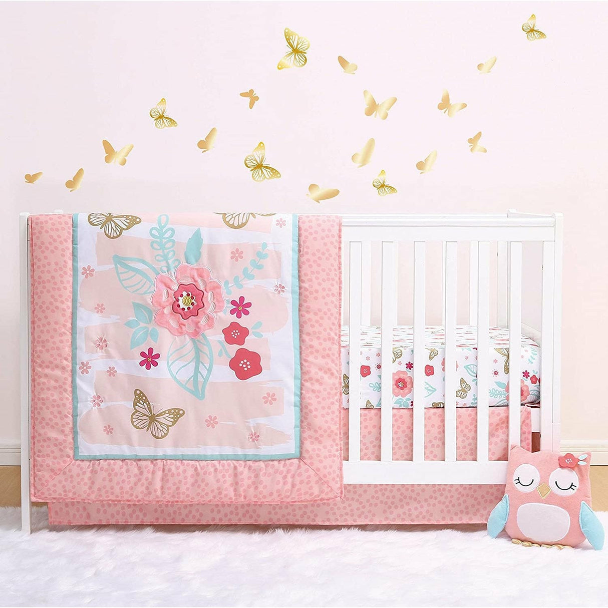 Aflutter 3 Piece Crib Bedding Set - Kid's Stuff Superstore