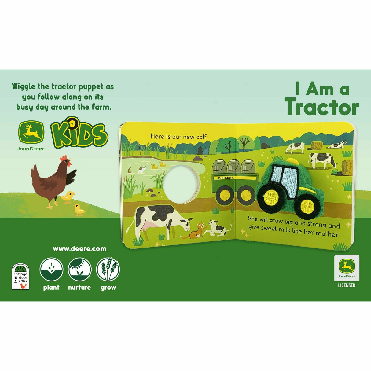 Finger Puppet Book - John Deere I Am a Tractor - Kid's Stuff Superstore
