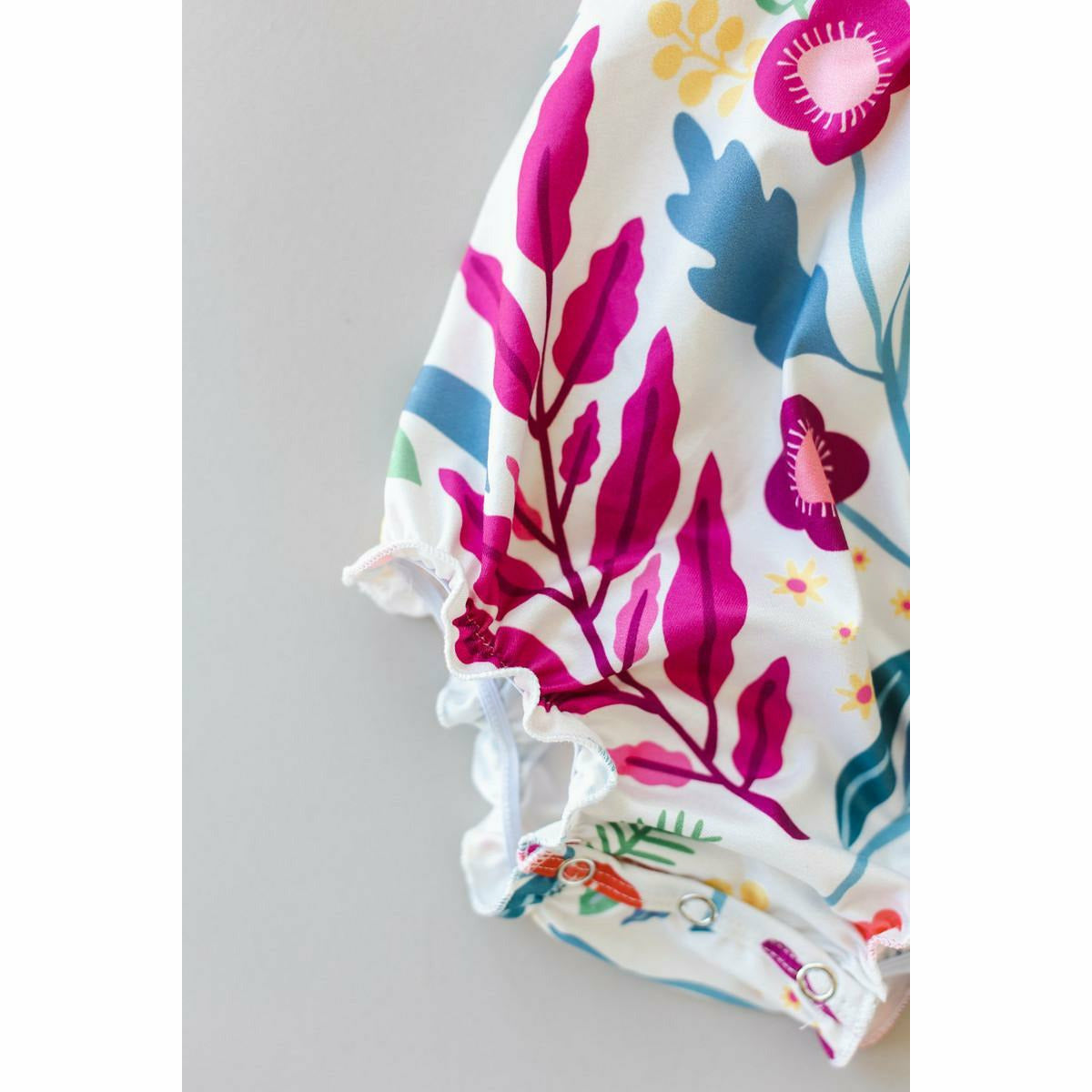 Mila & Rose Ruffle Strappy Romper - Mountain Blooms - Kid's Stuff Superstore