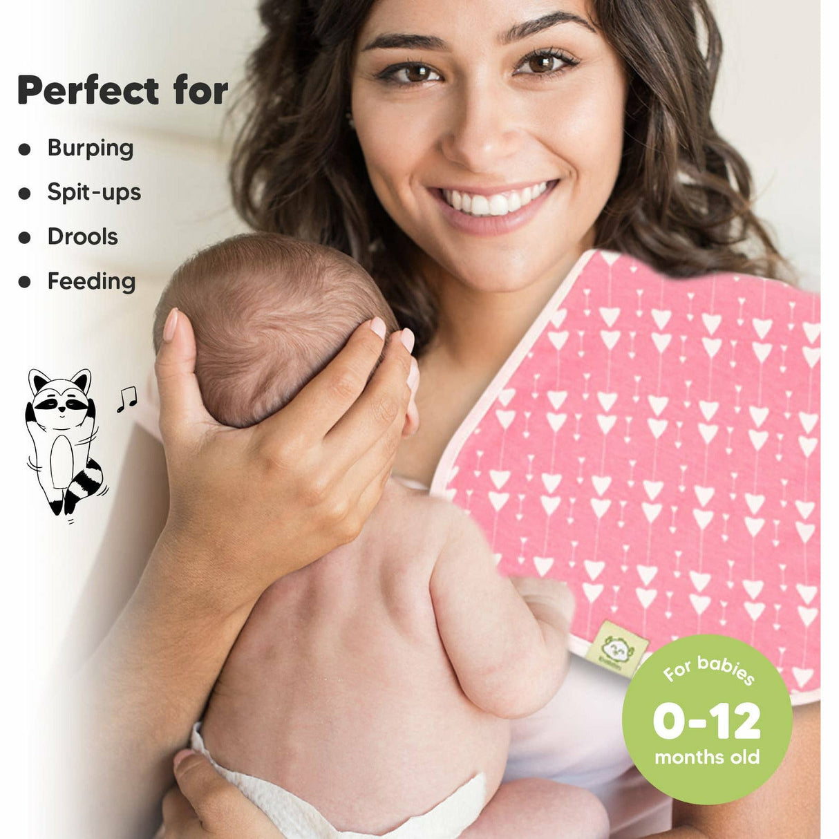 Organic Soft Burp Cloths - Kid's Stuff Superstore