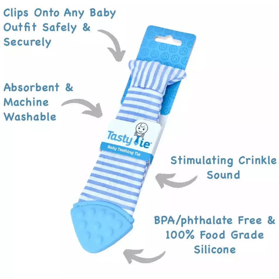 Tasty Tie Teether - Seersucker - Kid's Stuff Superstore