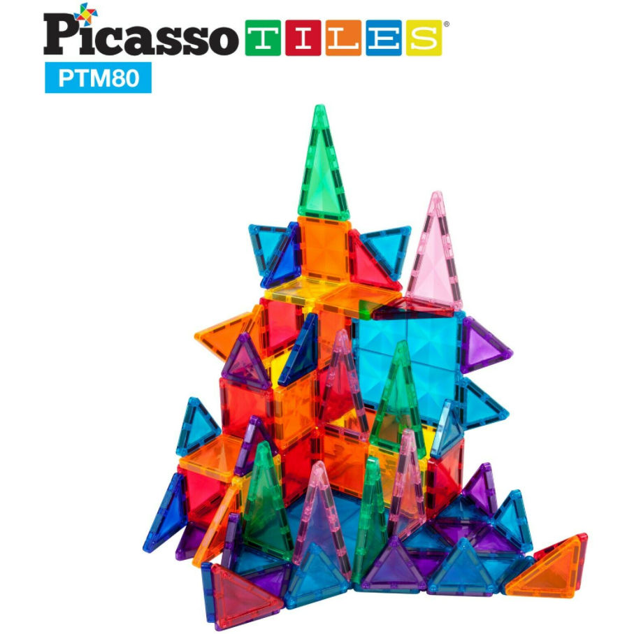 PicassoTiles 80 PC Mini Diamond Travel Size Building Block Set - Kid's Stuff Superstore
