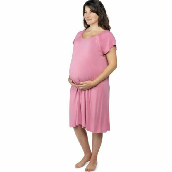 Three Little Tots Delivery/Nursing Gown, Rose Mommy - Kid's Stuff Superstore