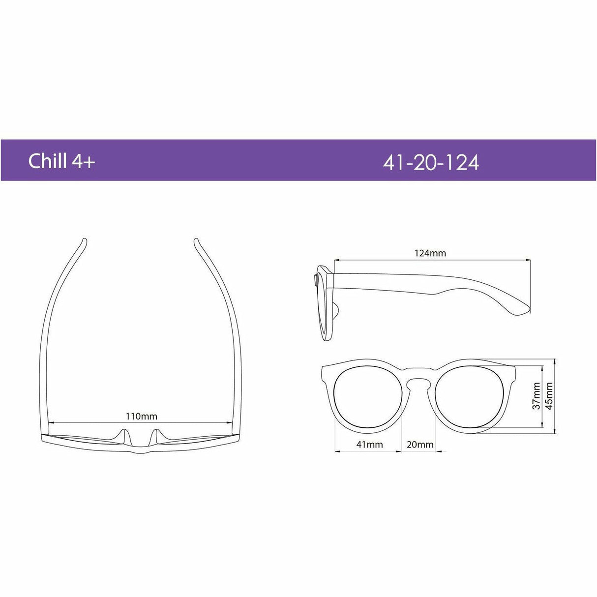 Chill Sunglasses for Kids - Ages 4+, Unbreakable, 100% UVA UVB Protection - Kid's Stuff Superstore