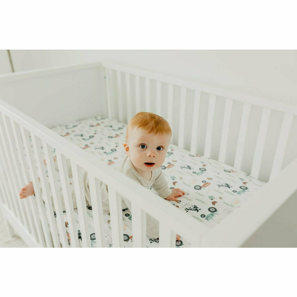 Copper Pearl Fitted Crib Sheet - Jo - Kid's Stuff Superstore